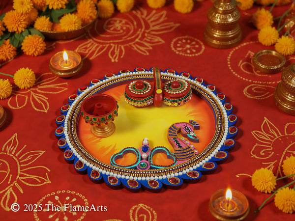 Peacock Pooja Thali (SET)
