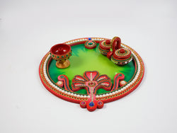 Flower Pooja Thali (Set)