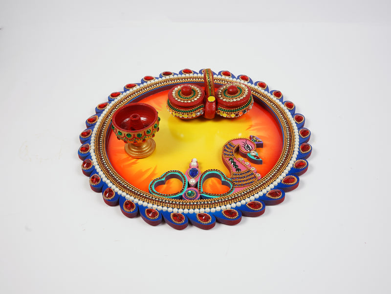 Peacock Pooja Thali (SET)